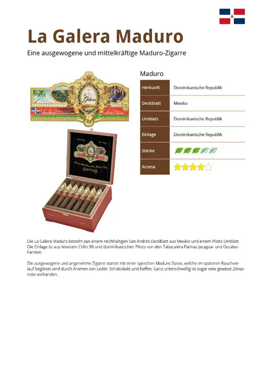 La Galera Maduro El Lector – Toro mit mexikanischem Maduro-Deckblatt