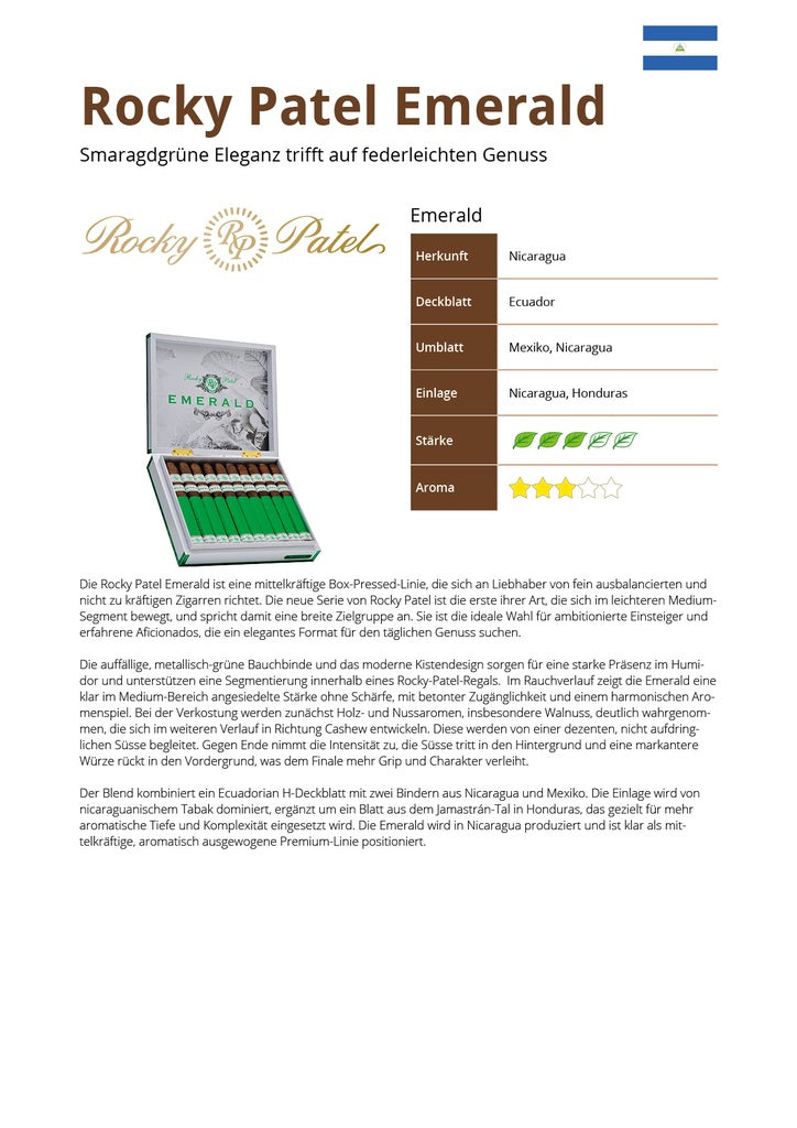 Rocky Patel Emerald 20er Kiste