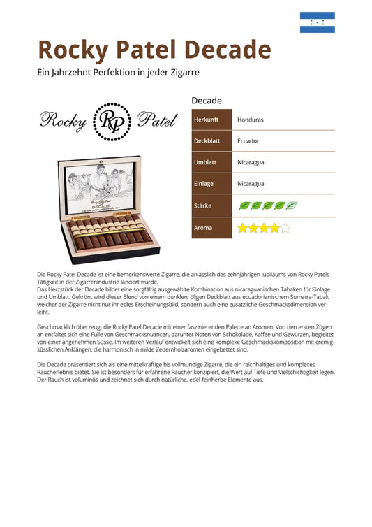 Rocky Patel Decade 20er Kiste