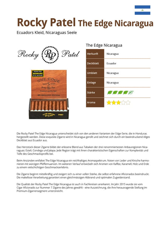 Rocky Patel The Edge Nicaragua 20er Kiste
