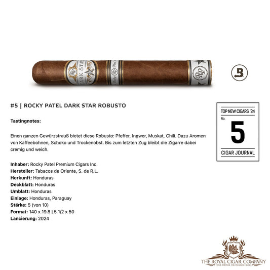 Rocky Patel Dark Star Toro – Zigarre aus Honduras