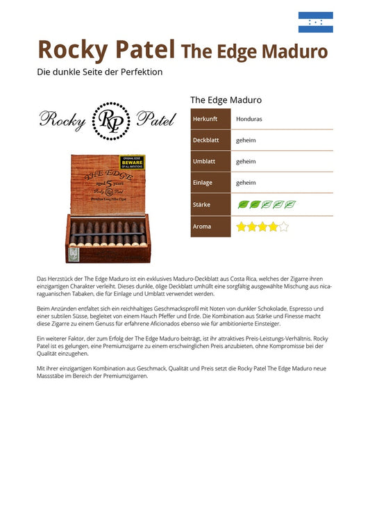 Rocky Patel The Edge Maduro 30er Kiste