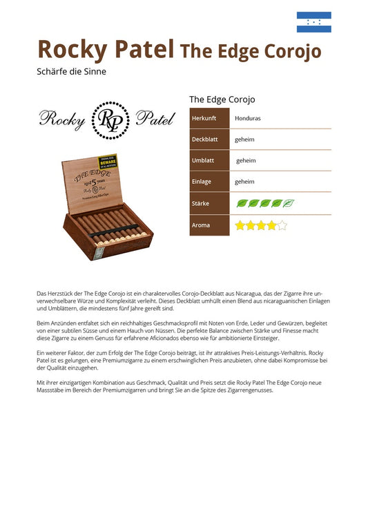 Rocky Patel The Edge Corojo 20er Kiste