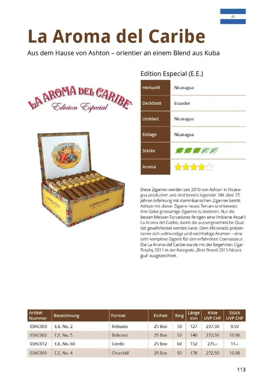 La Aroma del Caribe Edition Especial 25er Kiste