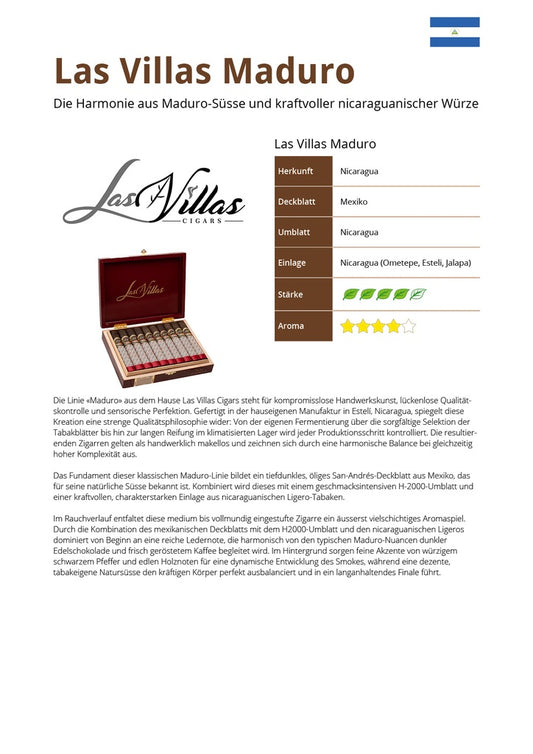 Las Villas Maduro 20er Kiste