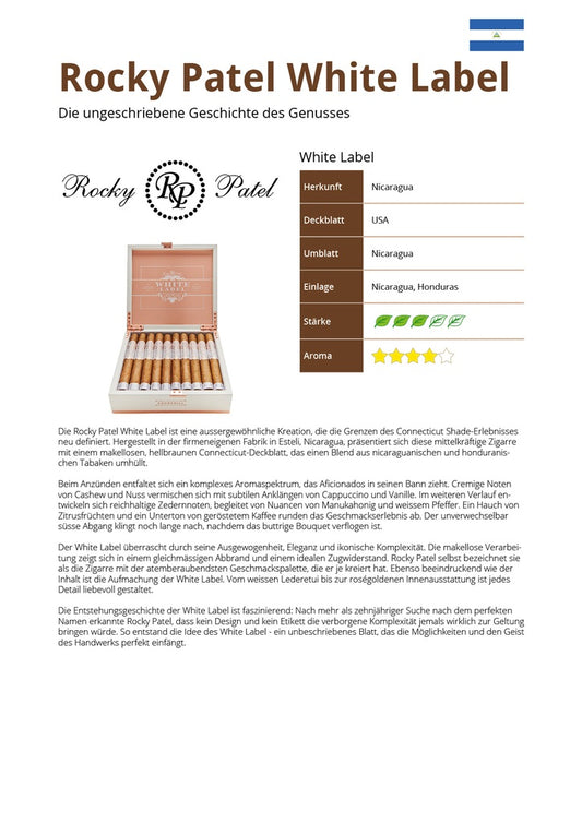 Rocky Patel White Label 20er Kiste