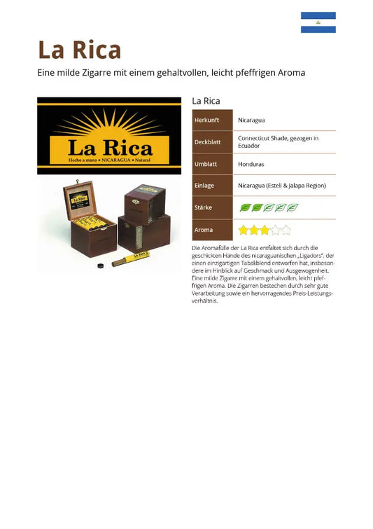 La Rica Exquisitos – schlanke Zigarre aus Nicaragua
