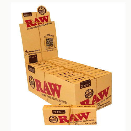 RAW Connoisseur Classic 1 1/4 Prerolled Display