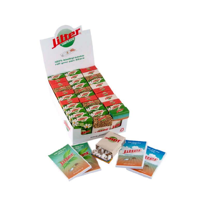 Jilter FilterTip Box Eco Drehfilter, 33 Stück Spenderbox, Marke Jilter