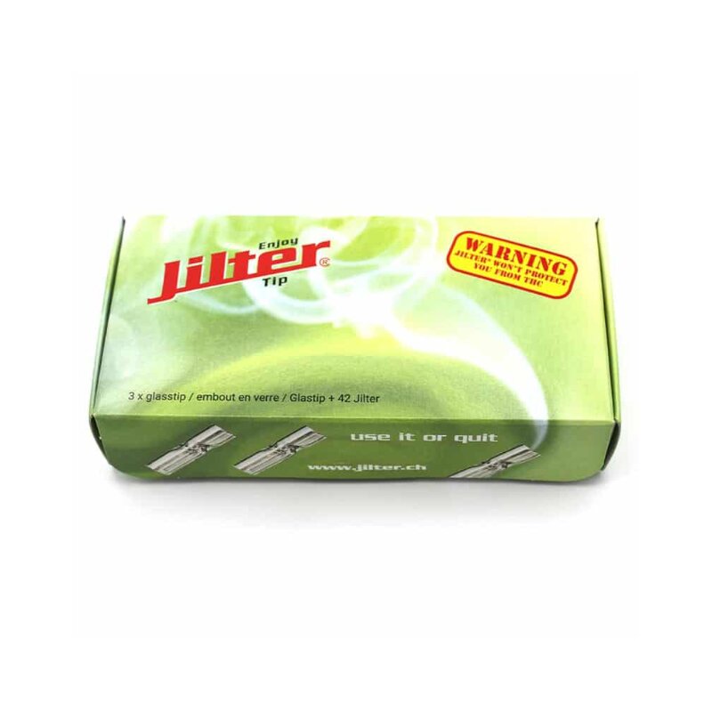 Jilter GlassFilter XL Glasfilter mit Jilter-Tips, 3 + 42 Stück