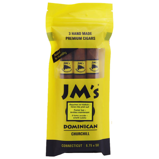 JM's Dominican Connecticut Churchill Zigarren im 3er Freshpack