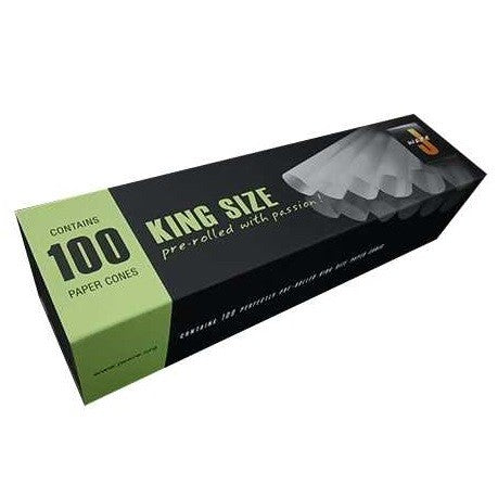 Cones Jointhülsen King Size - 100 stk. – 100 Cones Pack, braune Kisten Cones
