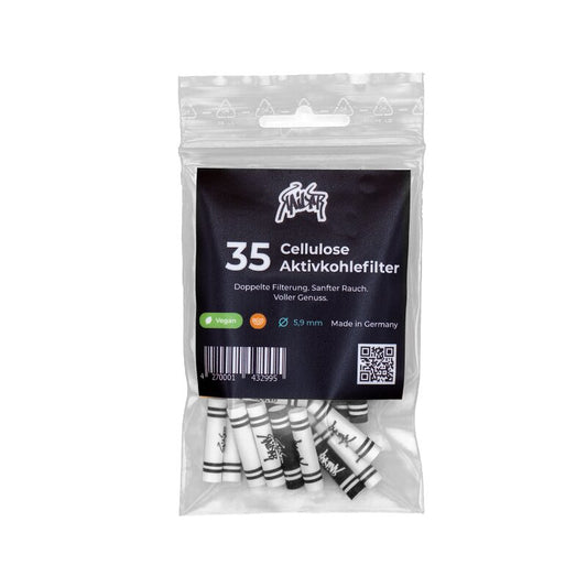Kailar ActiveFilter 6mm Aktivkohlefilter Schwarz und Weiss, 10 x 35 Stück