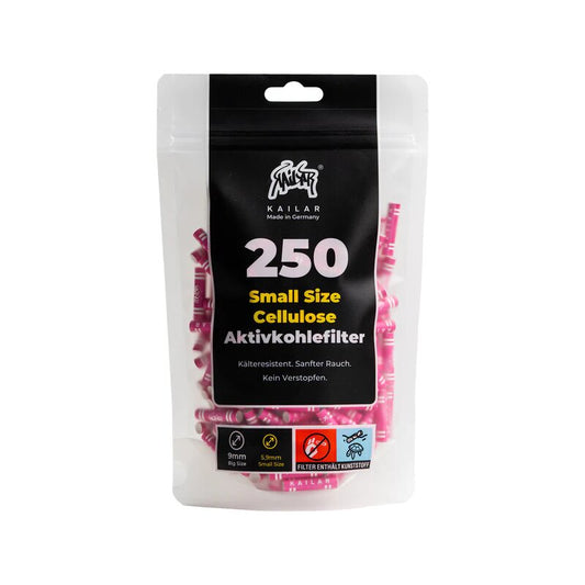 Kailar ActiveFilter 6mm Aktivkohlefilter Pink, 250 Stück