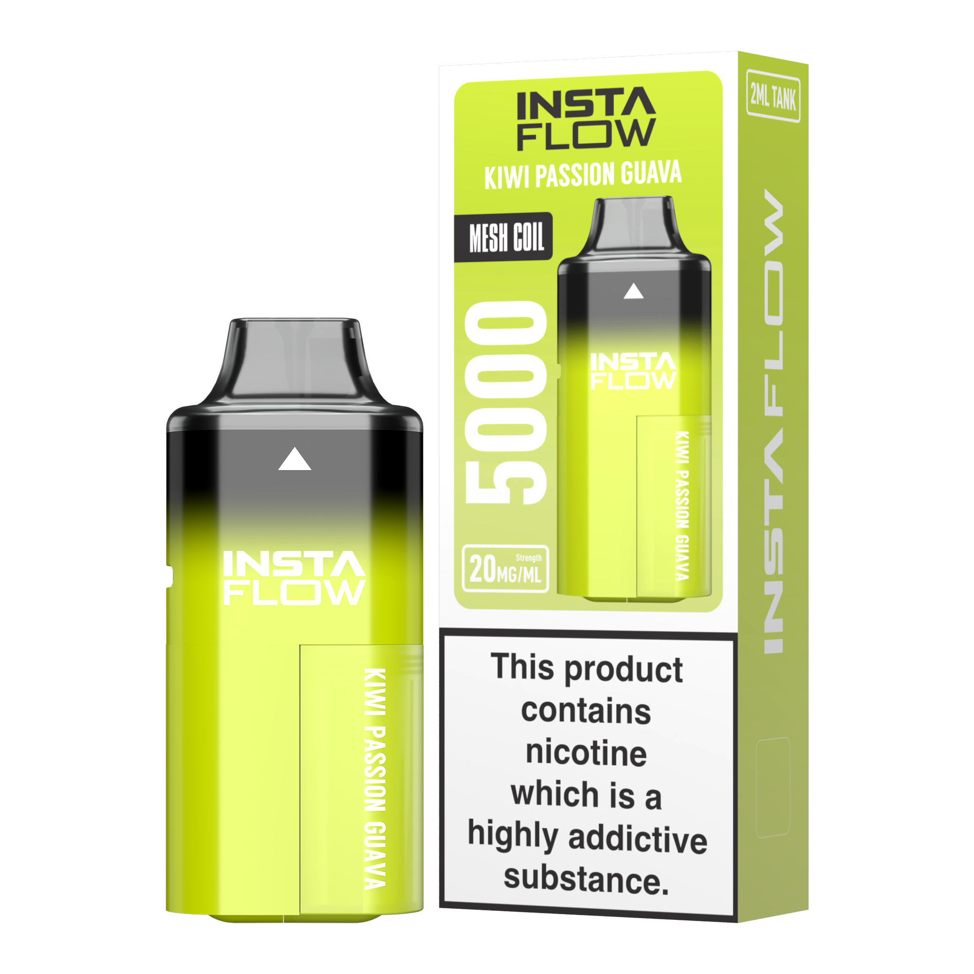 Instaflow 5000 - Kiwi Passionsfrucht Guava – 20mg Nikotinsalz, 5000 Züge