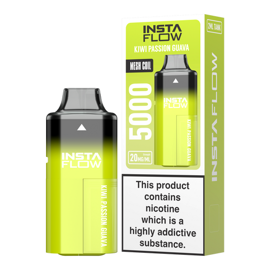 Instaflow 5000 - Kiwi Passionsfrucht Guava – 20mg Nikotinsalz, 5000 Züge