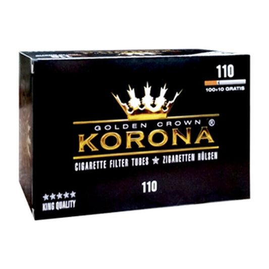 Korona Hülsen 110 Stück Zigarettenhülsen King Size mit Filter