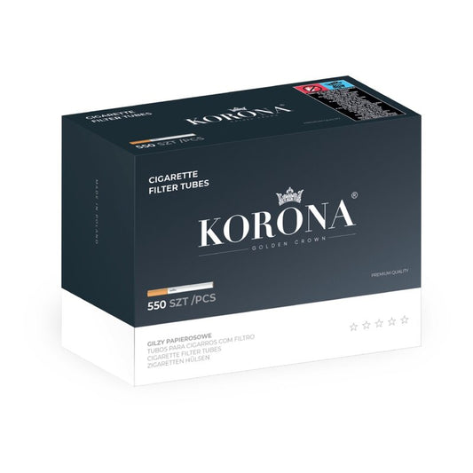 Korona Hülsen 550 Stück Zigarettenhülsen King Size mit Filter