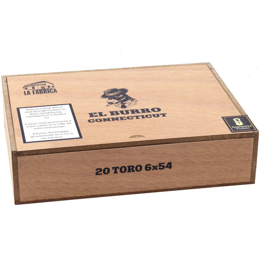 Sinistro El Burro Connecticut Toro Zigarre mit Connecticut-Deckblatt im Toro-Format