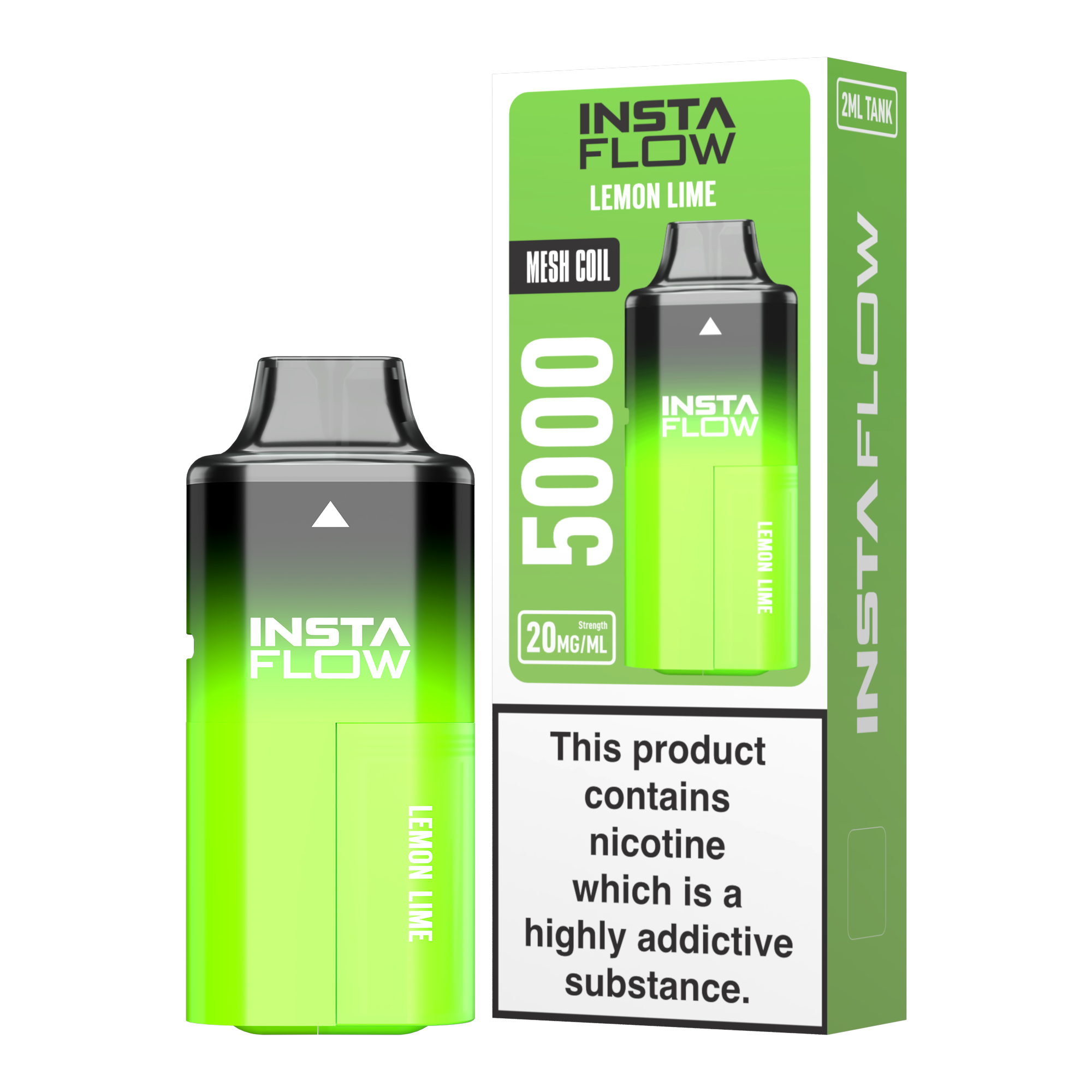 Instaflow 5000 - Lemon Lime – 20mg Nikotinsalz, 5000 Züge