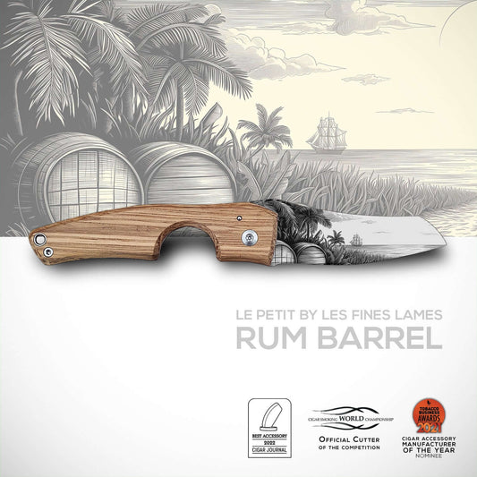 Les Fines Lames LE PETIT Barrel Zigarrenabschneider Cognac