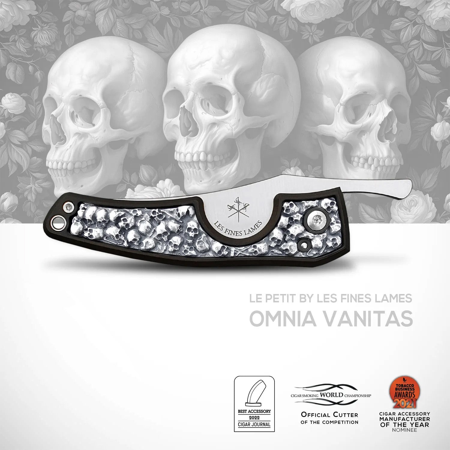 Les Fines Lames LE PETIT Silver Zigarrenabschneider aus Sterlingsilber