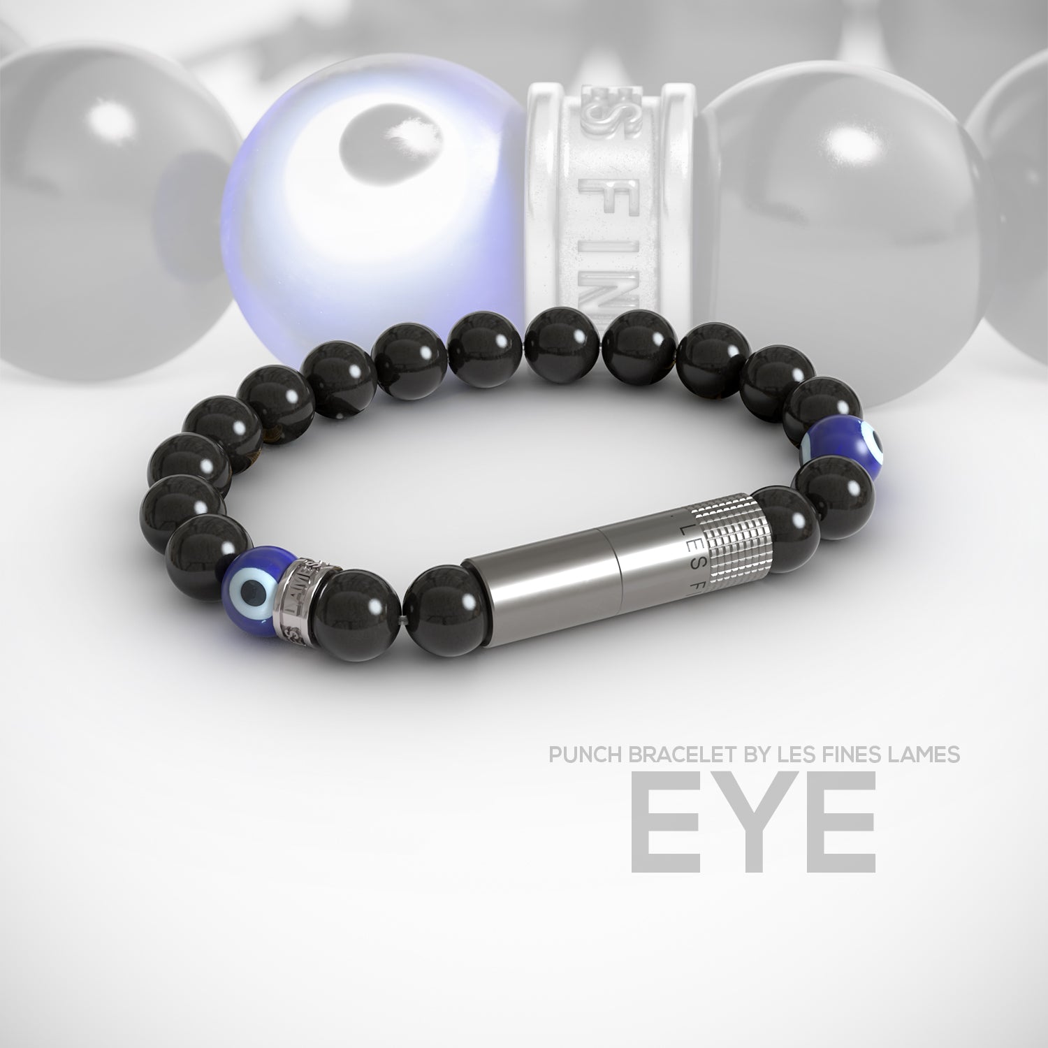 Les Fines Lames Punch Bracelet Elastique Eye