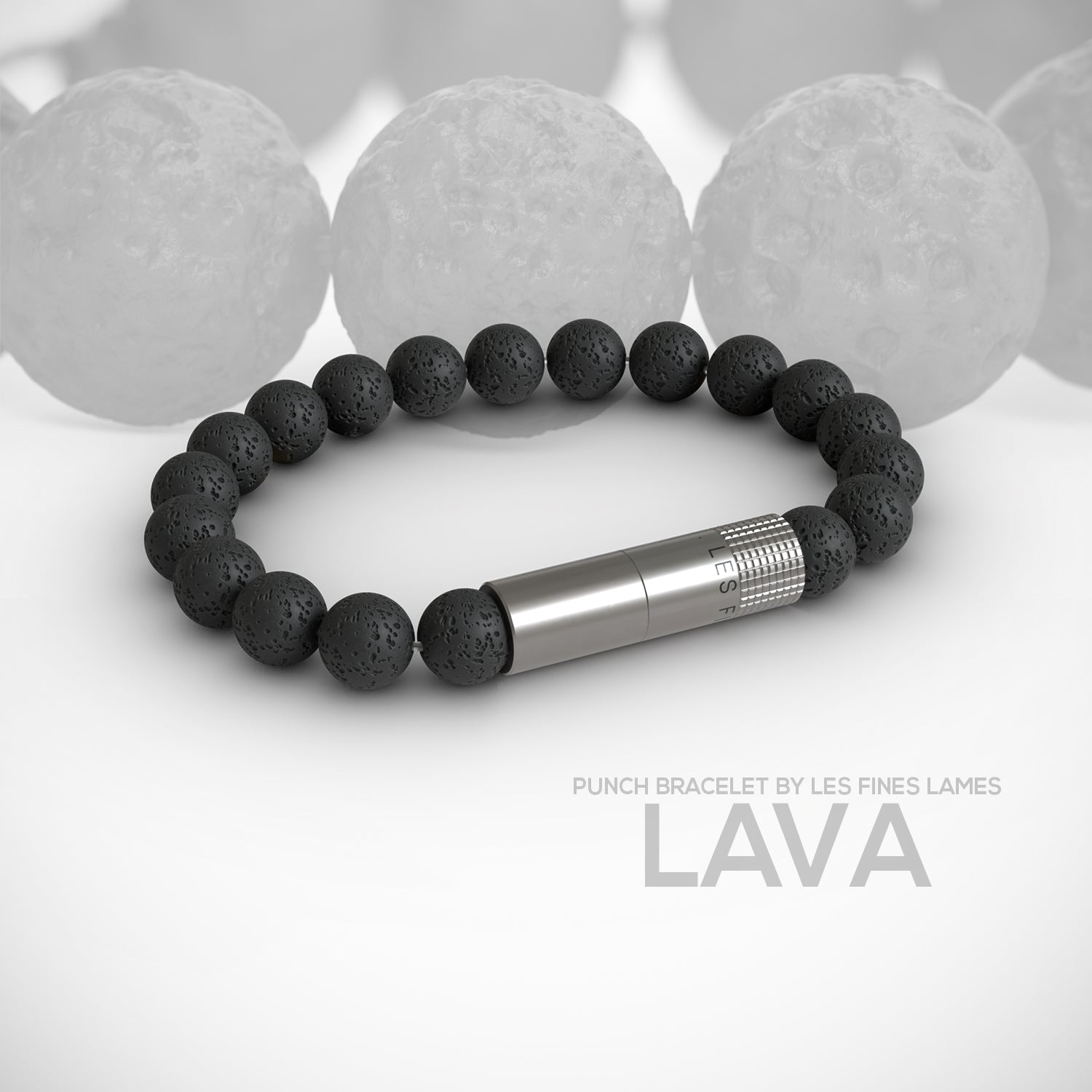 Les Fines Lames Punch Bracelet Elastique Lava