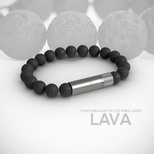 Les Fines Lames Punch Bracelet Elastique Lava