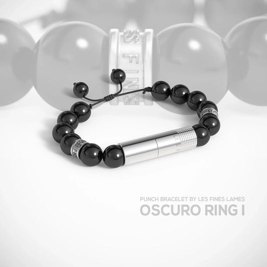 Les Fines Lames Punch Bracelet Armband mit Zigarrenbohrer und Ring-Element