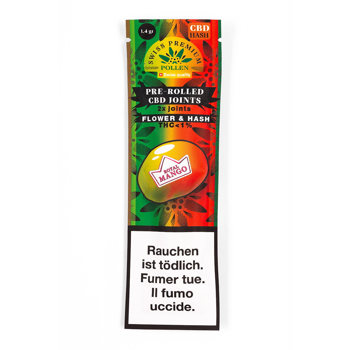 Swiss Premium Pollen - Pre Rolled Joint Mango Haze 2 Stück