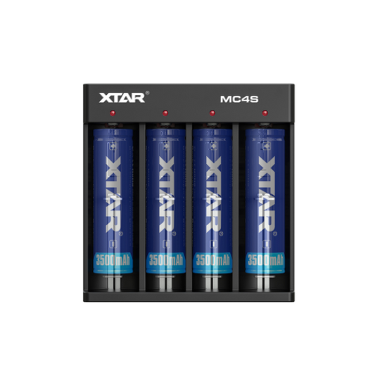 XTAR MC4S Ladegerät – Akkus gleichzeitig laden, automatische Abschaltung