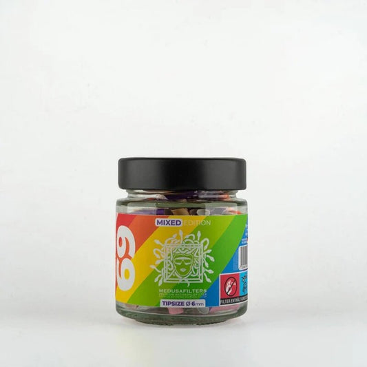 Medusa ActiveFilter 6mm Glas Mixed Rainbow Aktivkohlefilter 69 Stück