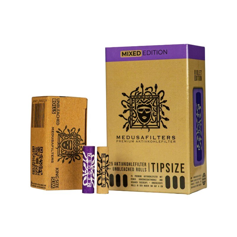 Medusa ActiveFilter 6mm Mixed mit Rolls Set 25 Filter und 5m Papier