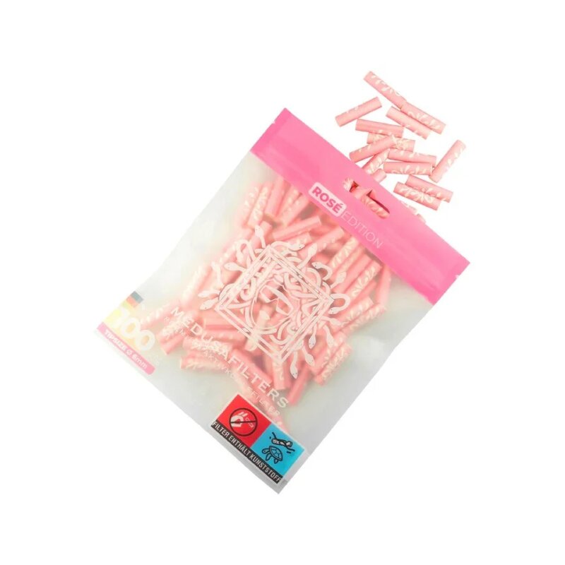 Medusa ActiveFilter 6mm Rosé Aktivkohlefilter 100 Stück