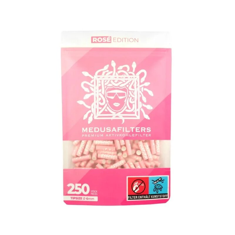 Medusa ActiveFilter 6mm Rosé Aktivkohlefilter 250 Stück