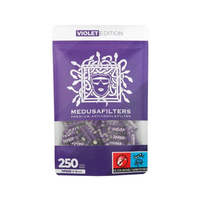 Medusa ActiveFilter 6mm Violet Aktivkohlefilter 250 Stück