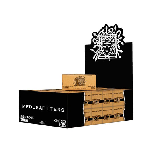 Medusa Rolls KingSize Unbleached ungebleichtes Rollenpapier, 24 x 5 m