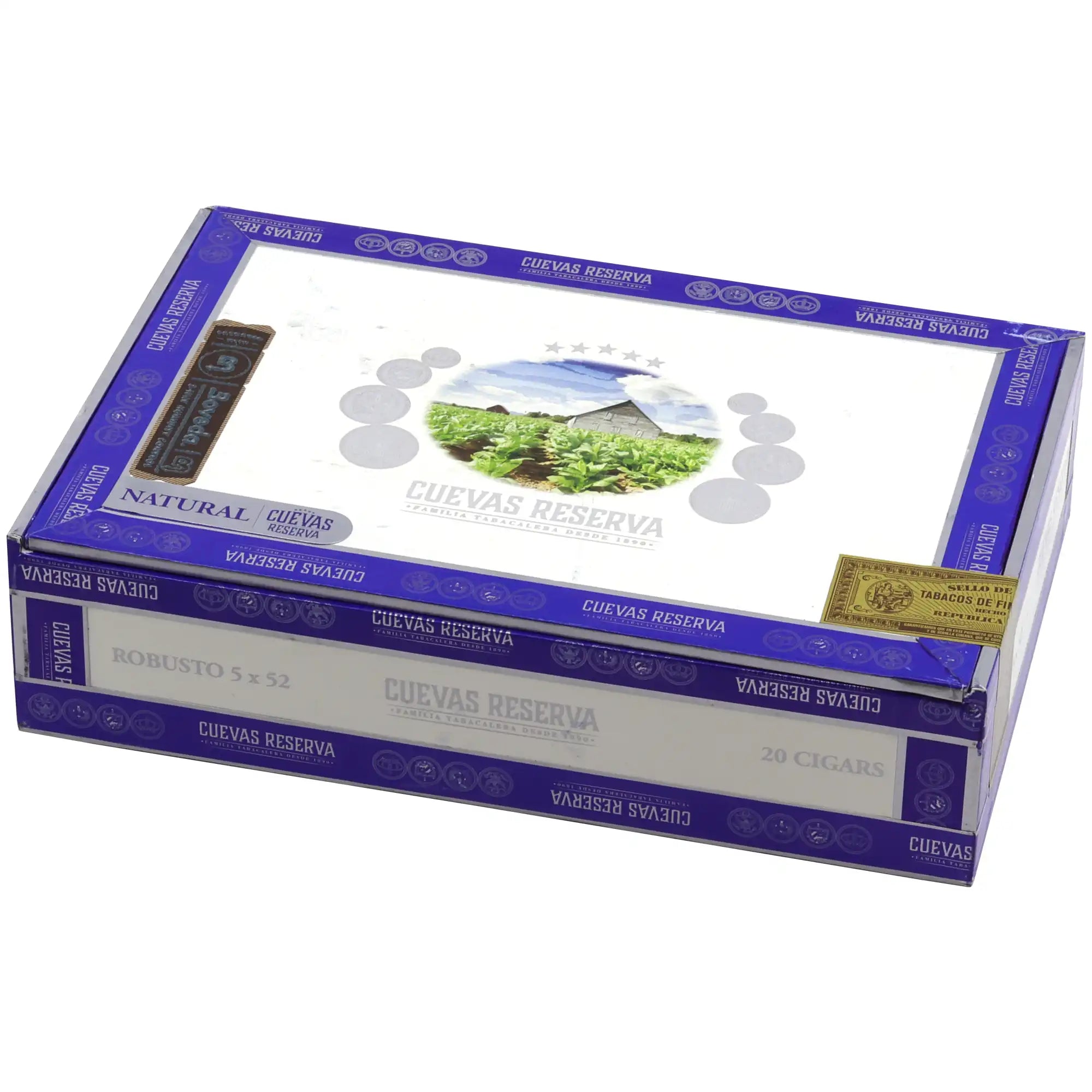 Casa Cuevas Reserva Natural Robusto Zigarre, Robusto mit Natural-Deckblatt im 20er-Kistchen