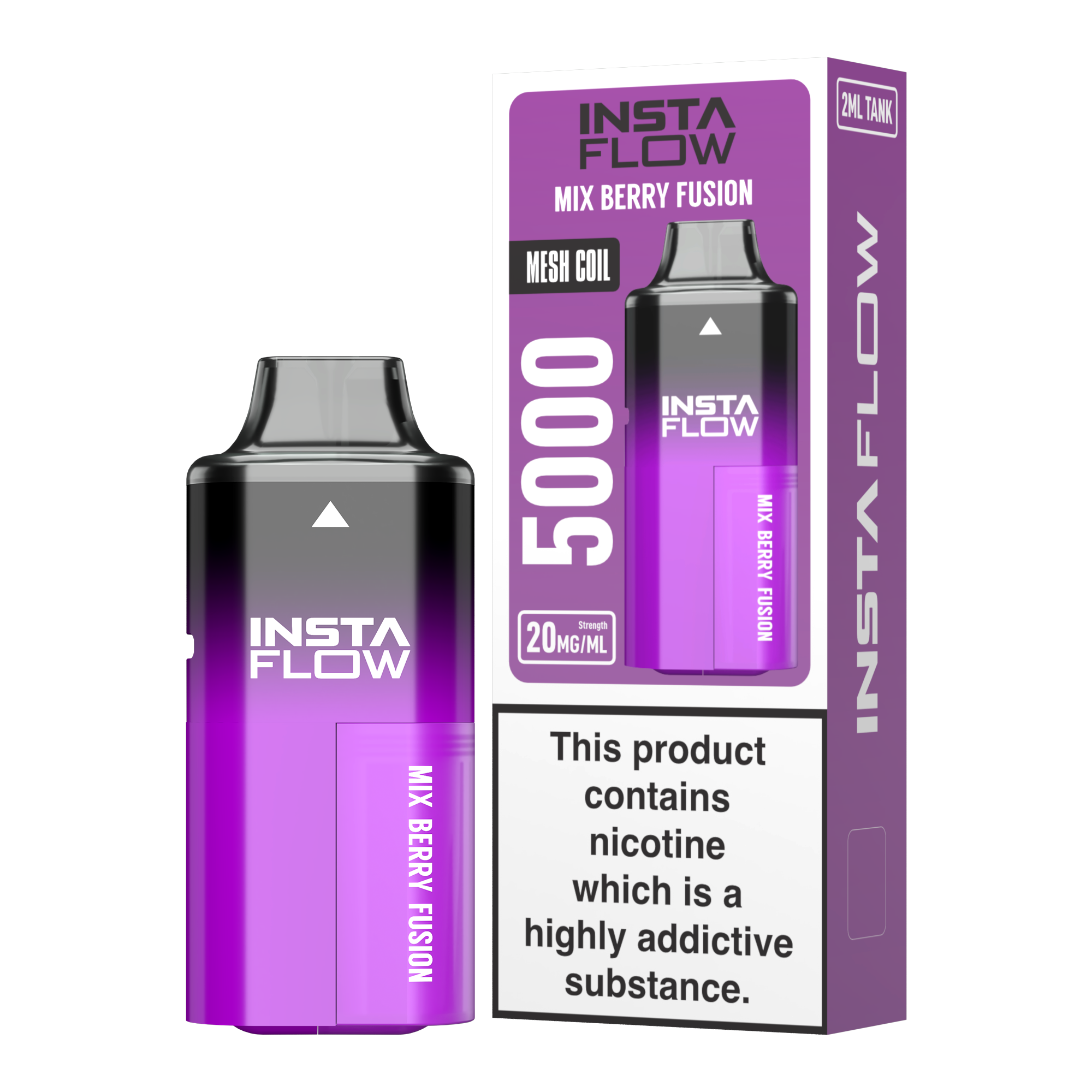 Instaflow 5000 - Mix Berry Fusion – beliebtes Vape-Gerät 2024, beste Einweg-Vapes 2024
