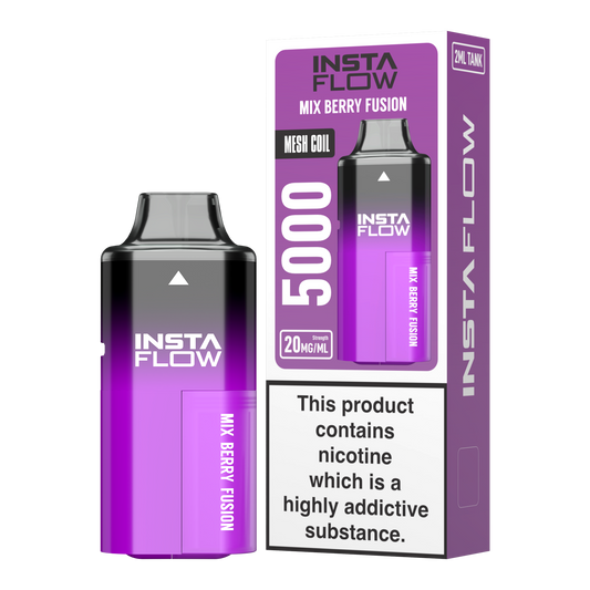 Instaflow 5000 - Mix Berry Fusion – beliebtes Vape-Gerät 2024, beste Einweg-Vapes 2024