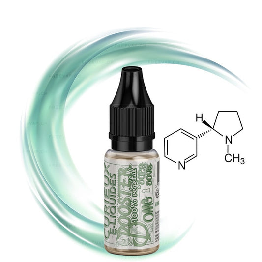Curieux Nikotin-Shot 20 mg/ml mit 50 % pflanzlichem PG und 50 % VG im 10-ml-Fläschchen