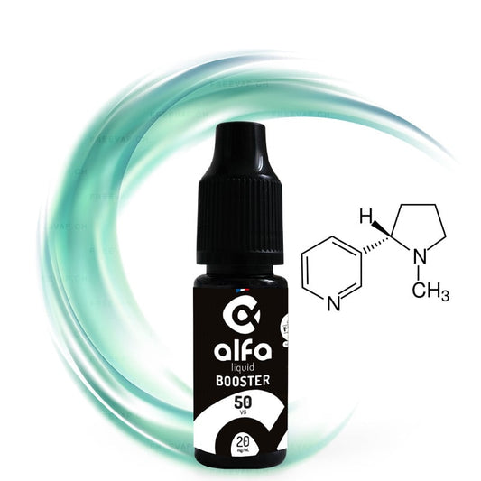 Alfaliquid Nikotin-Shot 20 mg/ml mit 50 PG / 50 VG im 10-ml-Fläschchen