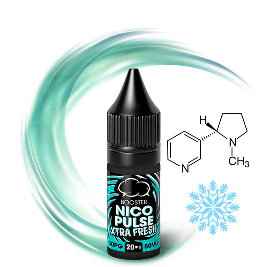 Nikotin-Shot NicoPulse Xtra Fresh 20 mg/ml mit 50 PG / 50 VG von Eliquid France im 10-ml-Fläschchen
