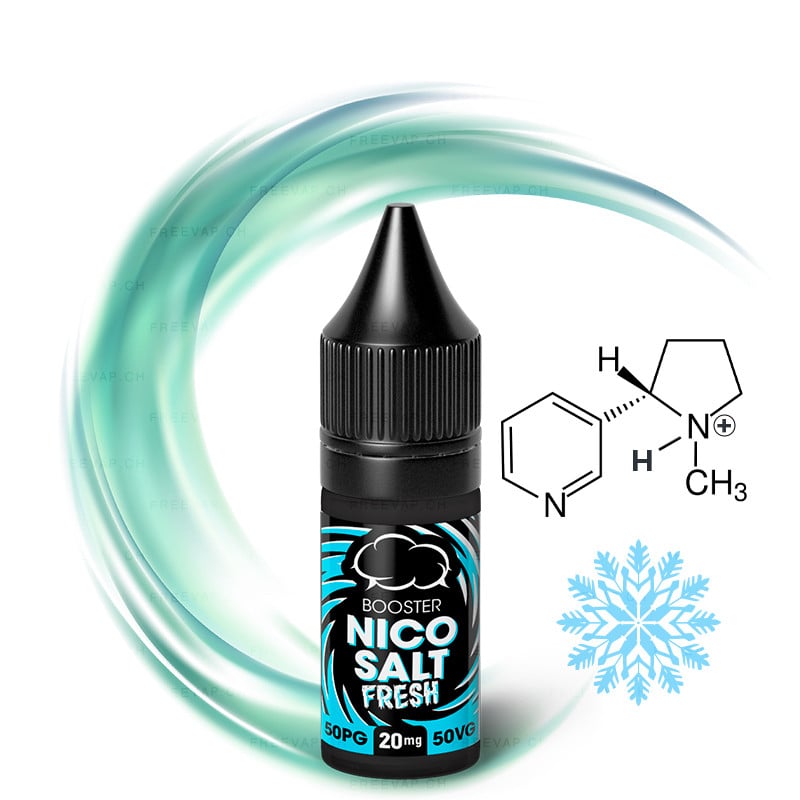 Nikotinsalz-Shot NicoSalt Fresh 20 mg/ml mit 50 PG / 50 VG von Eliquid France im 10-ml-Fläschchen