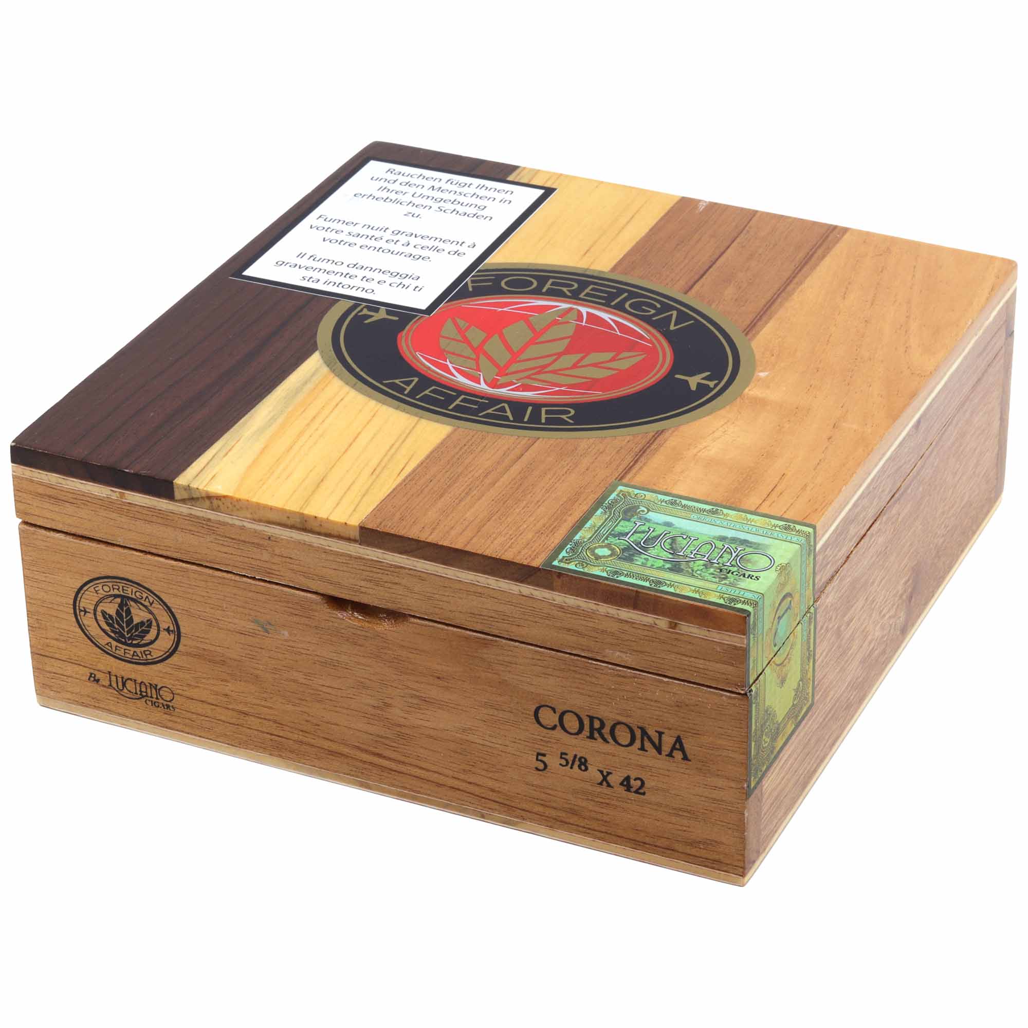Luciano Foreign Affair Corona, Format Corona, Marke Luciano, 24er-Kistchen