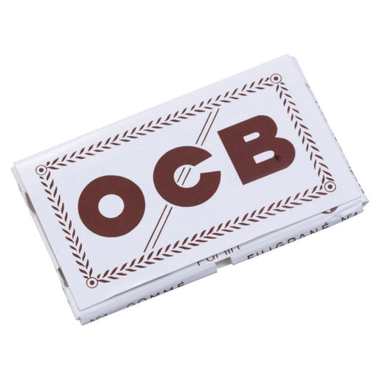 OCB DoubleWindow No.4 weisses kurzes Zigarettenpapier, 25 x 100 Blatt