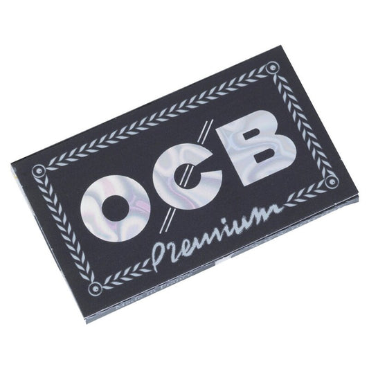 OCB DoubleWindow Premium schwarzes kurzes Zigarettenpapier, 25 x 100 Blatt
