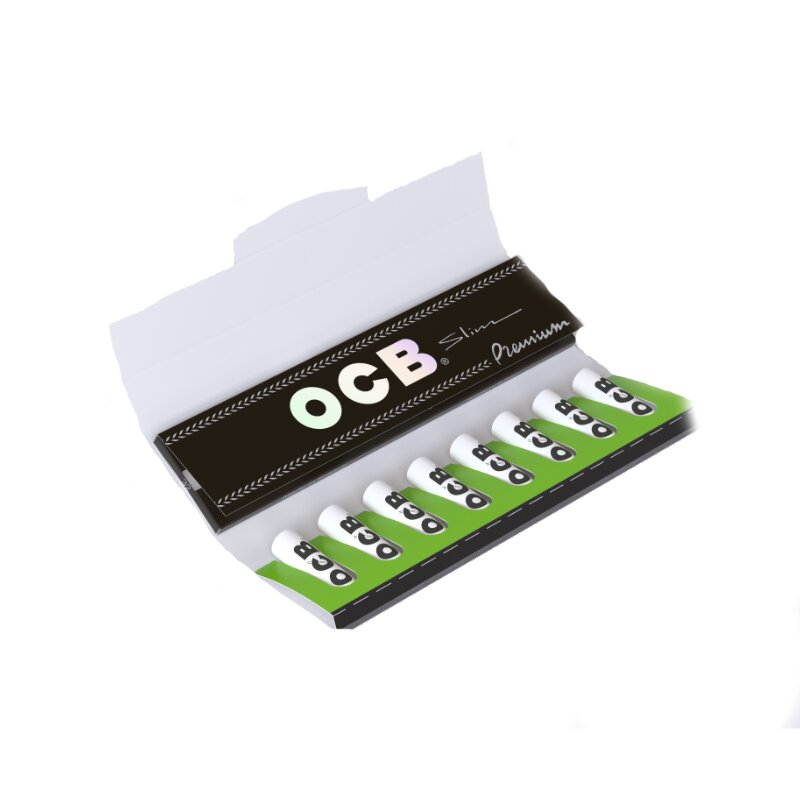 OCB KingSize Slim Papier mit ActiveFilter 7mm Premium, 20 x 32 Stück
