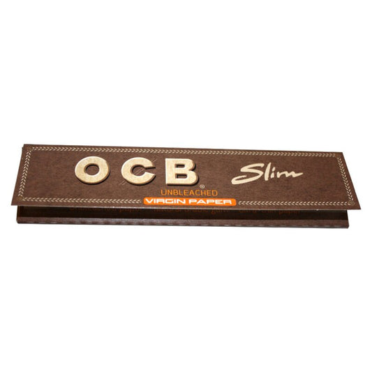 OCB KingSize Slim Virgin Unbleached Zigarettenpapier 50 Heftchen